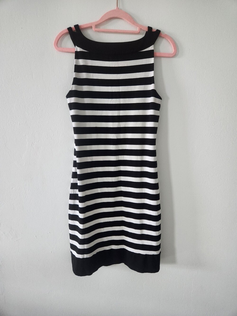White House Black Market Sleeveless Dress with Studded Neckline - Picture 4 of 4
